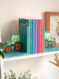 Treat Republic personalised green tractor bookends (British brand)