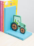 Treat Republic personalised green tractor bookends (British brand)