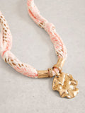 White Stuff Pink Janet scarf necklace - British product