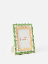 Next Oliver Bonas Green Raffia Photo Frame 4x6- Buy online at McGrocer