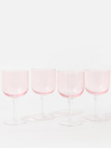 Next Oliver Bonas Set of 4 Pink Maya Wine Glasses- Buy online at McGrocer