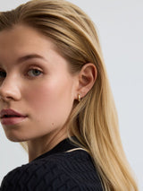 Next D.LOUISE Gold Tone Waterproof Oval Huggie Earrings- Buy online at McGrocer