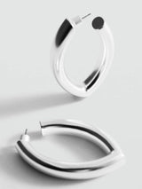 Next Mango Silver Tone Hoop Earrings- Buy online at McGrocer