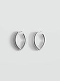 Mango silver hoop earrings, imported from the UK