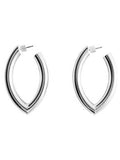 Mango silver hoop earrings, imported from the UK
