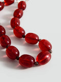 Mango brown beaded necklace, imported from the UK