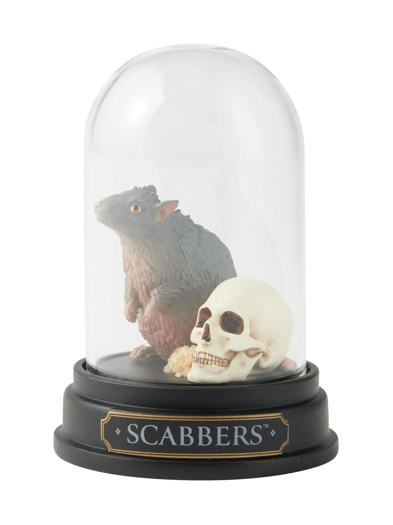 Harry Potter Scabbers curiosity cloche hand-painted figure under glass dome (British brand)
