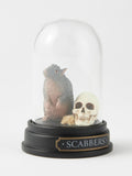Harry Potter Scabbers curiosity cloche hand-painted figure under glass dome (British brand)