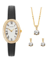 Next Sekonda Black Bellamy Oval Analogue Watch with Black Strap Gift Set 23mm- Buy online at McGrocer