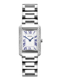 Sekonda Colette silver tone rectangular watch 22mm, UK version