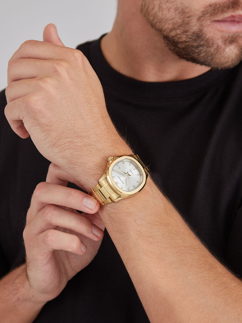 Sekonda Octaire gold tone watch 40mm, UK version