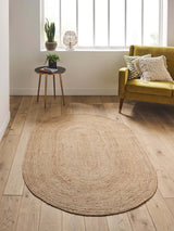 Next La Redoute Intérieurs Natural Aftas Oval Jute Rug- Buy online at McGrocer