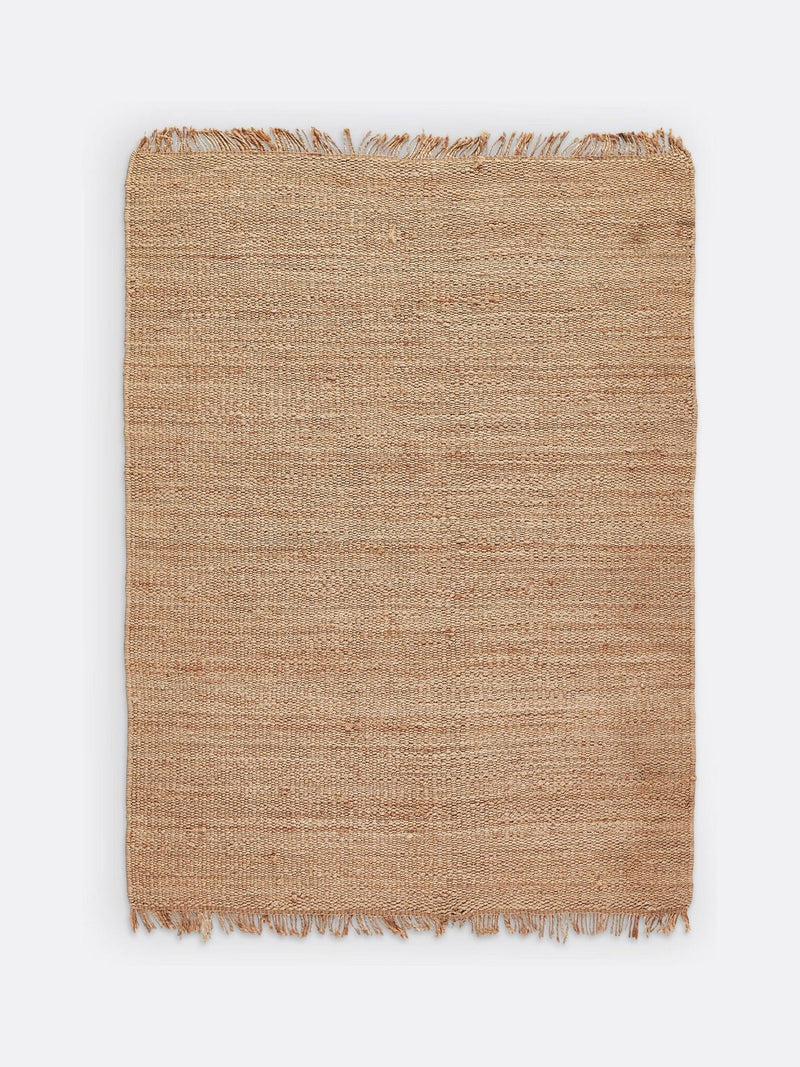 La Redoute jute rug beige fringed 200x290cm (British brand)