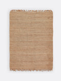 La Redoute jute rug beige fringed 200x290cm (British brand)