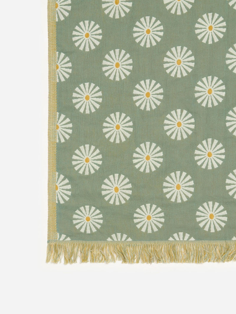 SlowTide green cotton picnic blanket (British brand)