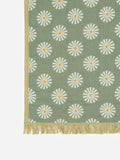 SlowTide green cotton picnic blanket (British brand)