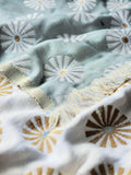 SlowTide green cotton picnic blanket (British brand)