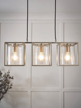 Next BHS Hardy Caged 3 Light Bar Bubble Glass Ceiling Light- Buy online at McGrocer