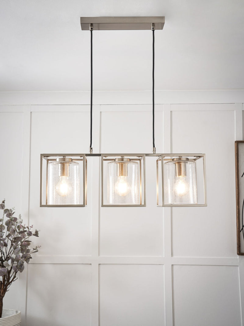 BHS Hardy Caged bubble glass ceiling light, UK version