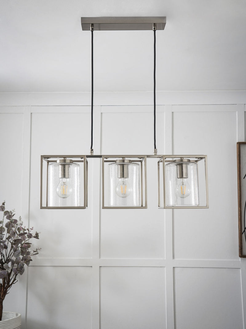 BHS Hardy Caged bubble glass ceiling light, UK version
