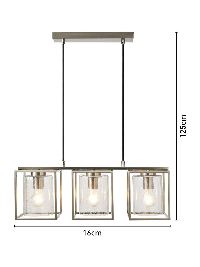 BHS Hardy Caged bubble glass ceiling light, UK version