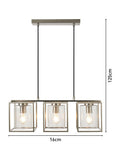 BHS Hardy Caged bubble glass ceiling light, UK version