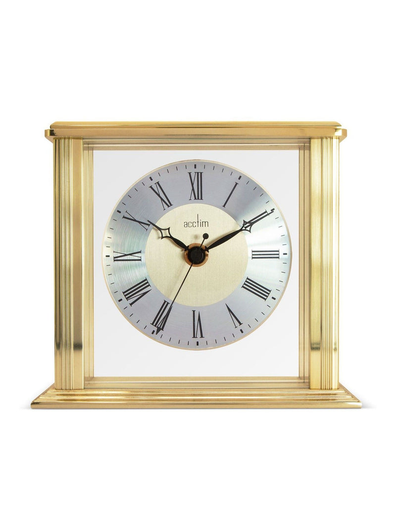 Acctim Hamilton table clock gold tone (British brand)