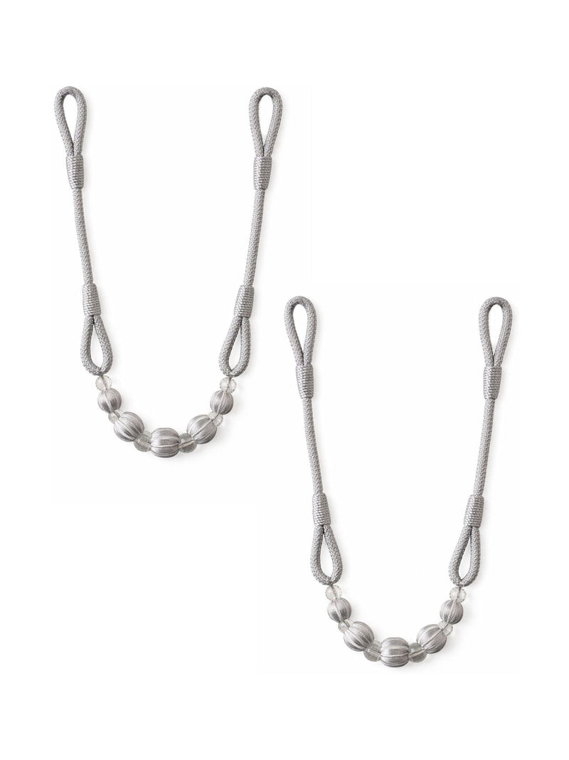 Laura Ashley silver Marrion tiebacks pair - British product