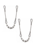 Laura Ashley silver Marrion tiebacks pair - British product