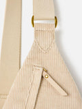 Oliver Bonas cream ecru corduroy belt bag, imported from the UK