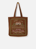 Oliver Bonas brown home sweet home tote bag, UK version