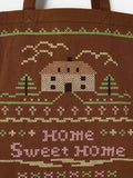 Oliver Bonas brown home sweet home tote bag, UK version