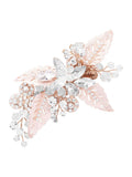Jon Richard rose gold plated bridal hair clip, UK version