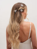 Jon Richard gold mother of pearl floral hair pins 40mm, UK version
