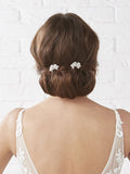 Jon Richard silver mini floral comb 2 pack (British brand)