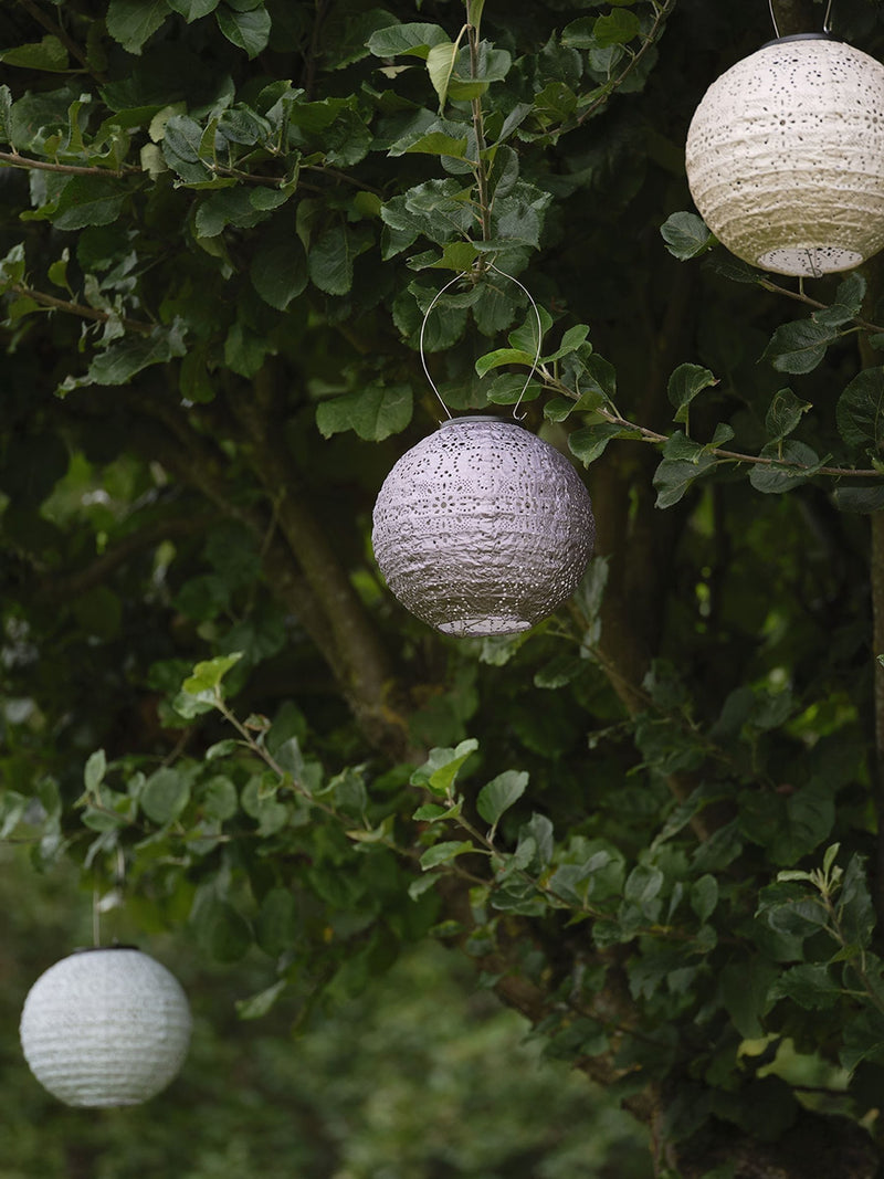 Lights4fun set of 3 Tyvek solar lanterns, imported from the UK