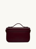 Apatchy Burgundy Flora Leather Bag - British product