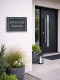 Loveabode engraved slate sign 30x20cm, imported from the UK