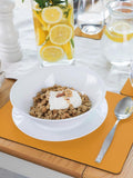 Lara May mustard yellow placemat and coaster set of 6 (British brand)