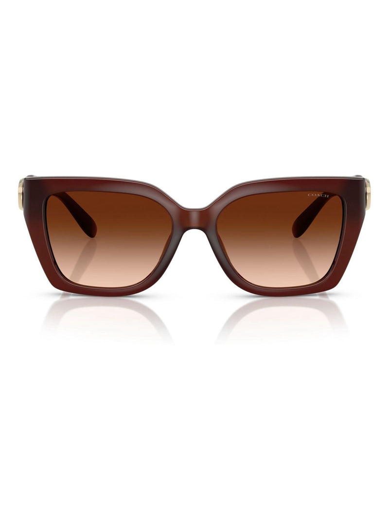 Coach brown square sunglasses gradient lenses (British brand)