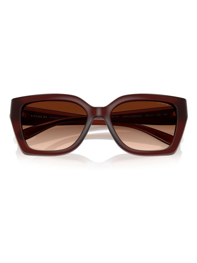 Coach brown square sunglasses gradient lenses (British brand)