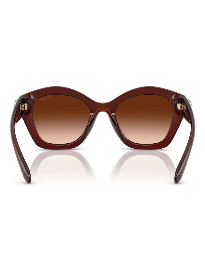 COACH brown irregular sunglasses (British brand)