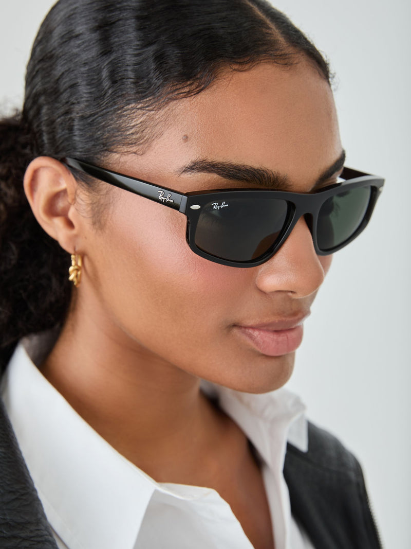 Ray Ban black irregular sunglasses, UK version