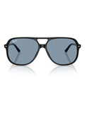 Ray-Ban Bill square sunglasses black acetate blue lenses (British brand)