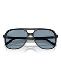 Ray-Ban Bill square sunglasses black acetate blue lenses (British brand)