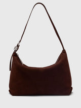 Next Whistles Brown Buckle Detail Suede Bag- Buy online at McGrocer