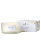 Next Made by Zen White Signature Scented Candle Fresh Linen- Buy online at McGrocer