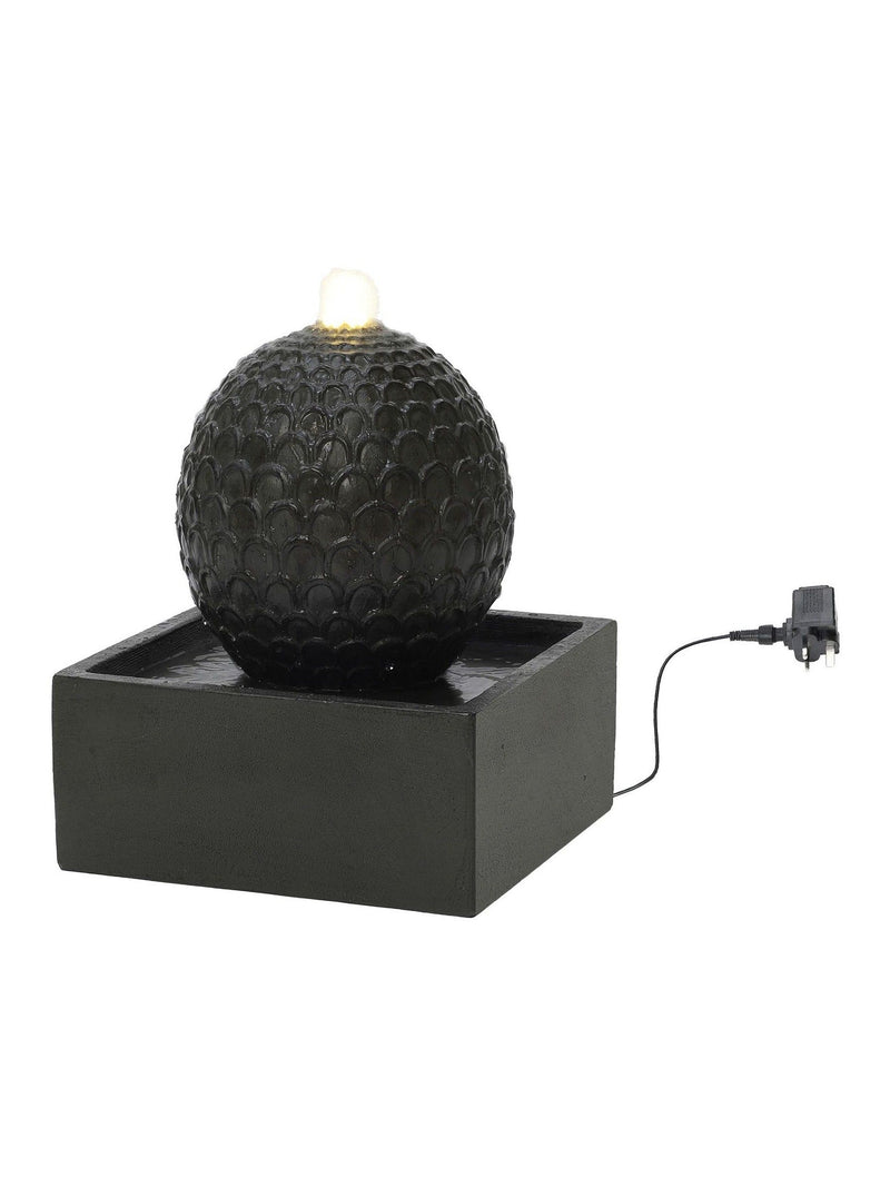 Charles Bentley Arno Sphere water feature grey 36cm (British brand)