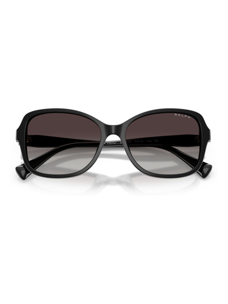 Ralph Lauren black butterfly sunglasses RA5351U with grey gradient lenses (British brand)