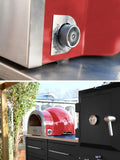 Delivita Chilli Red dual fuel pizza oven, imported from the UK